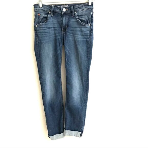 Hudson Bacara Straight Flood Cuffed denim jeans 24 - Picture 2 of 8